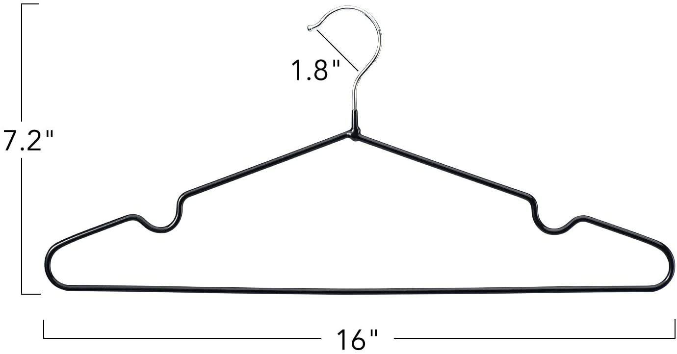 House Day Kleiderbügel Gummibeschichtet Metall Kleiderbügel, (Packung, 40-tlg), platzsparend, strapazierfähige Kleiderbügel – Bild 5 von 5