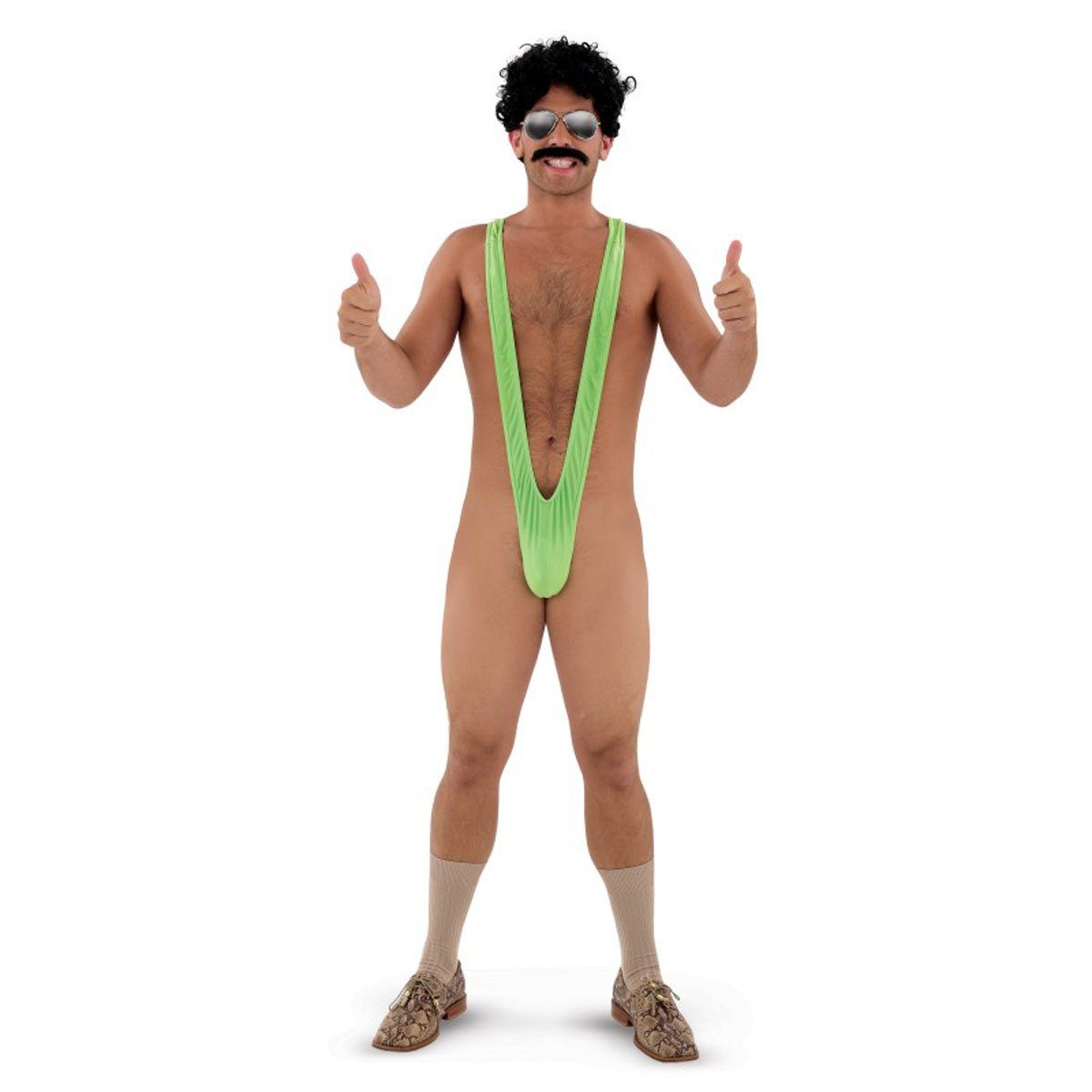 Goods+Gadgets Kostüm Borat Mankini, C-String Tanga Badehose