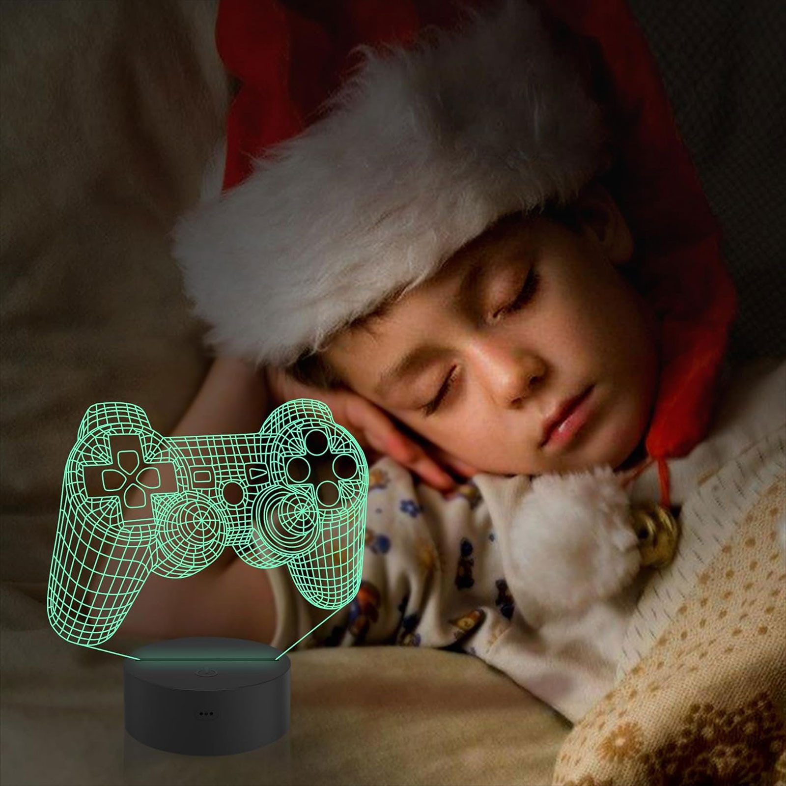 MODFU Nachtlicht 3D Illusionslampe Nachttischlampen Gamepad günstig online kaufen
