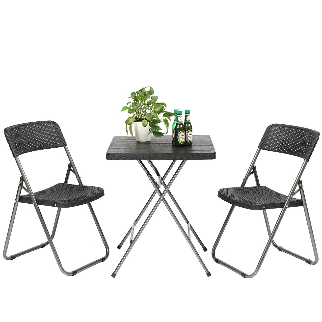 Sekey Balkonset Balkonmöbel Set 2 Personen Platzsparend Balkonset aus Polyr günstig online kaufen