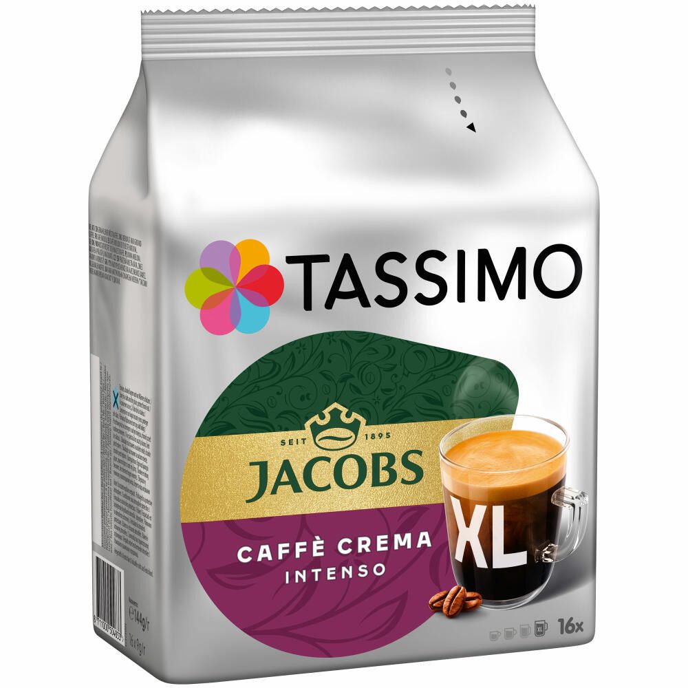TASSIMO Kaffee Jacobs Caffè Crema Intenso XL 16 T-Discs