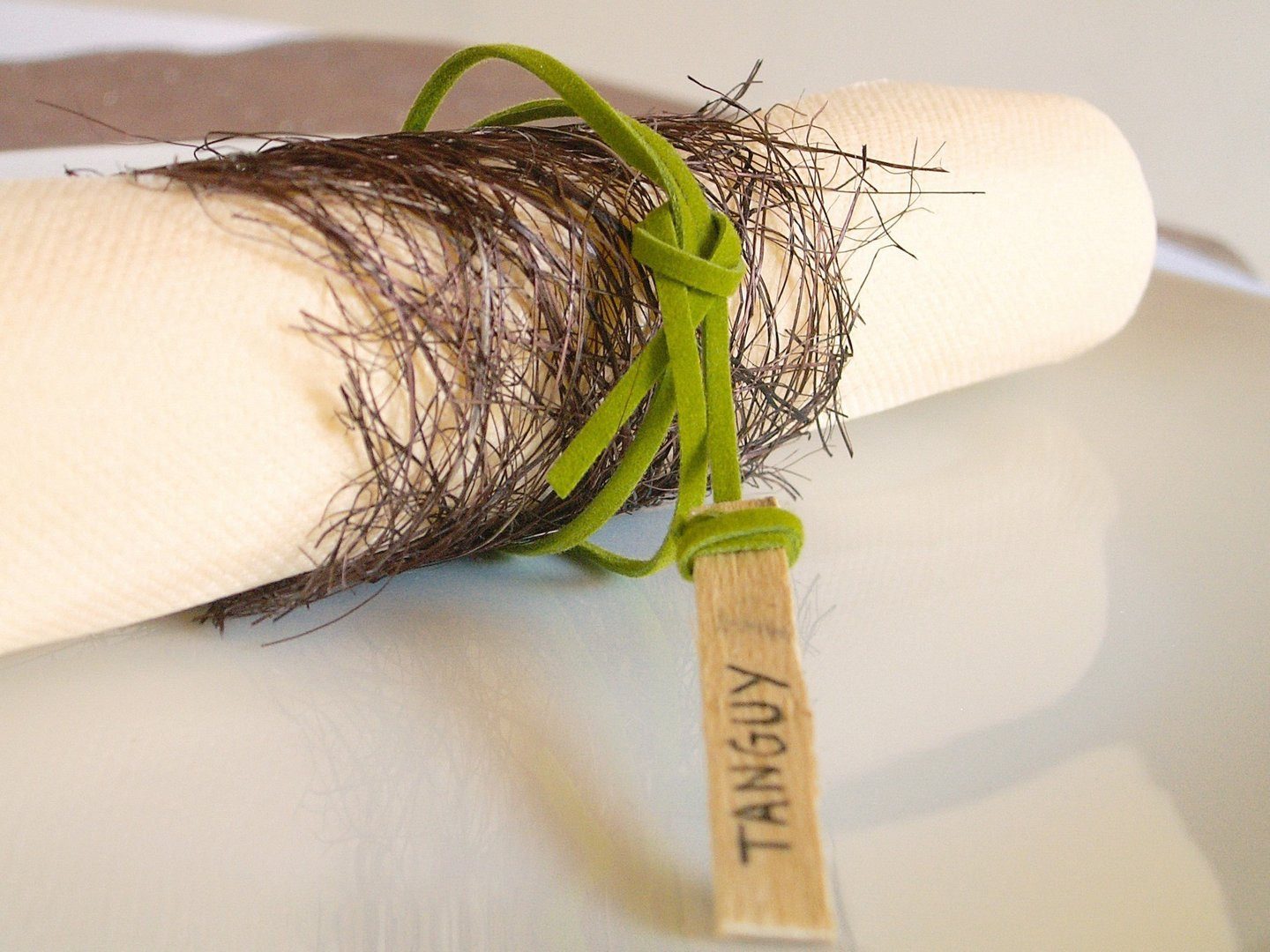 Santex Tischband Dekoband ABACA, Pflanzenfaser-Band, Raffia/Sisal 7cm/5m