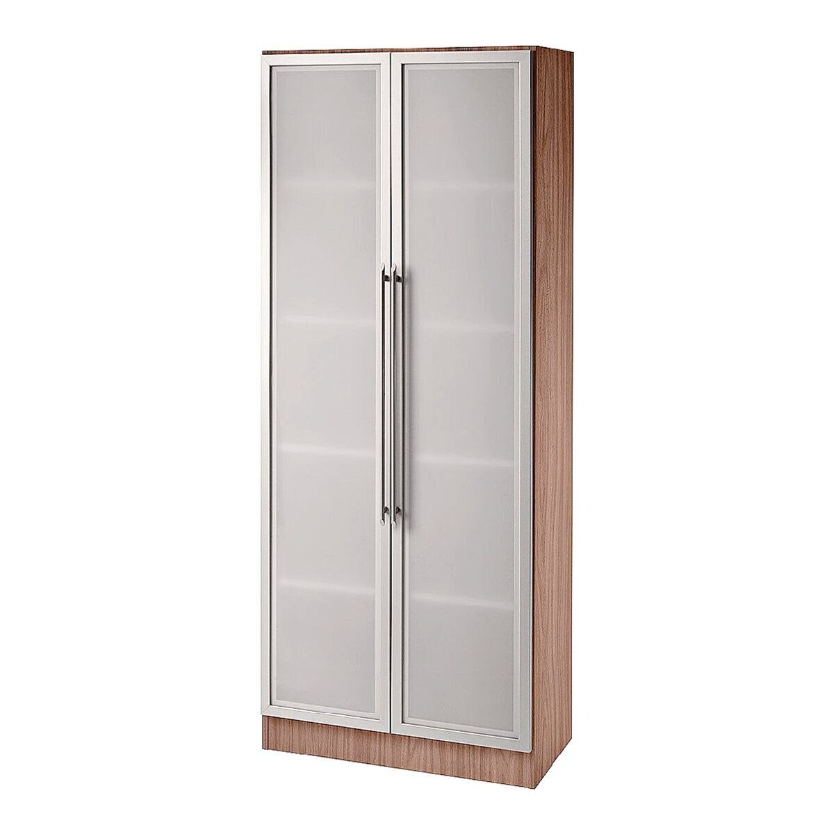 HAMMERBACHER Vitrine X-Line mit Relinggriffen aus Metall