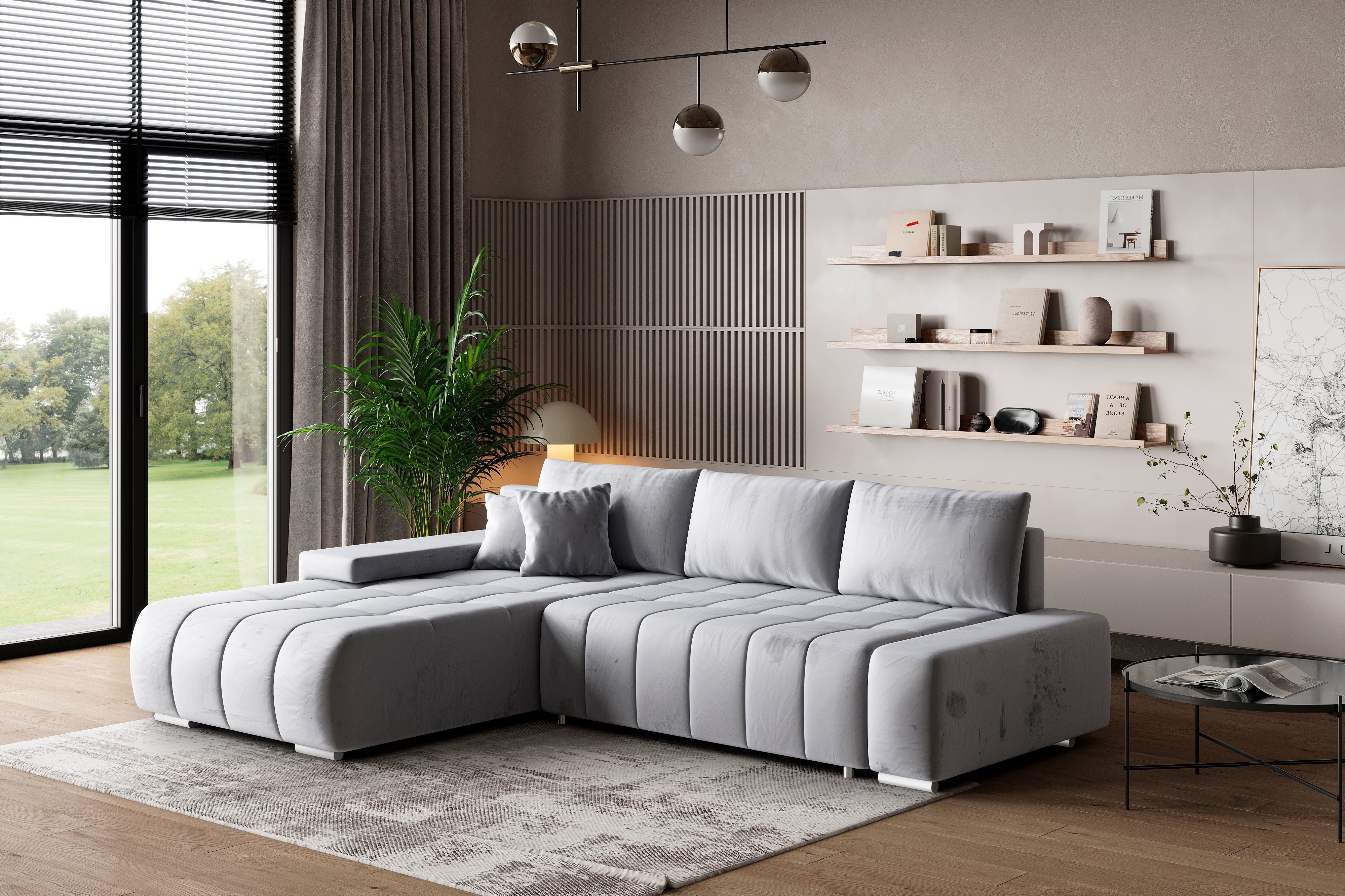 Masseno Ecksofa ALESE mit Schlaffunktion L-Form, günstig online kaufen
