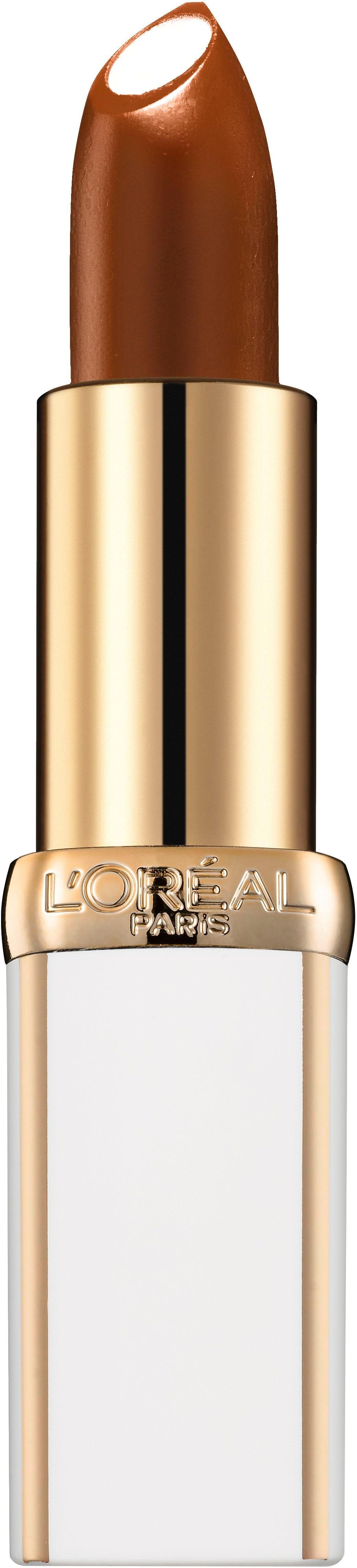 L'ORÉAL PARIS Lippenstift Age Perfect, feuchtigkeitsspendendem Brilliant Brown 638 mit Pflege-Kern