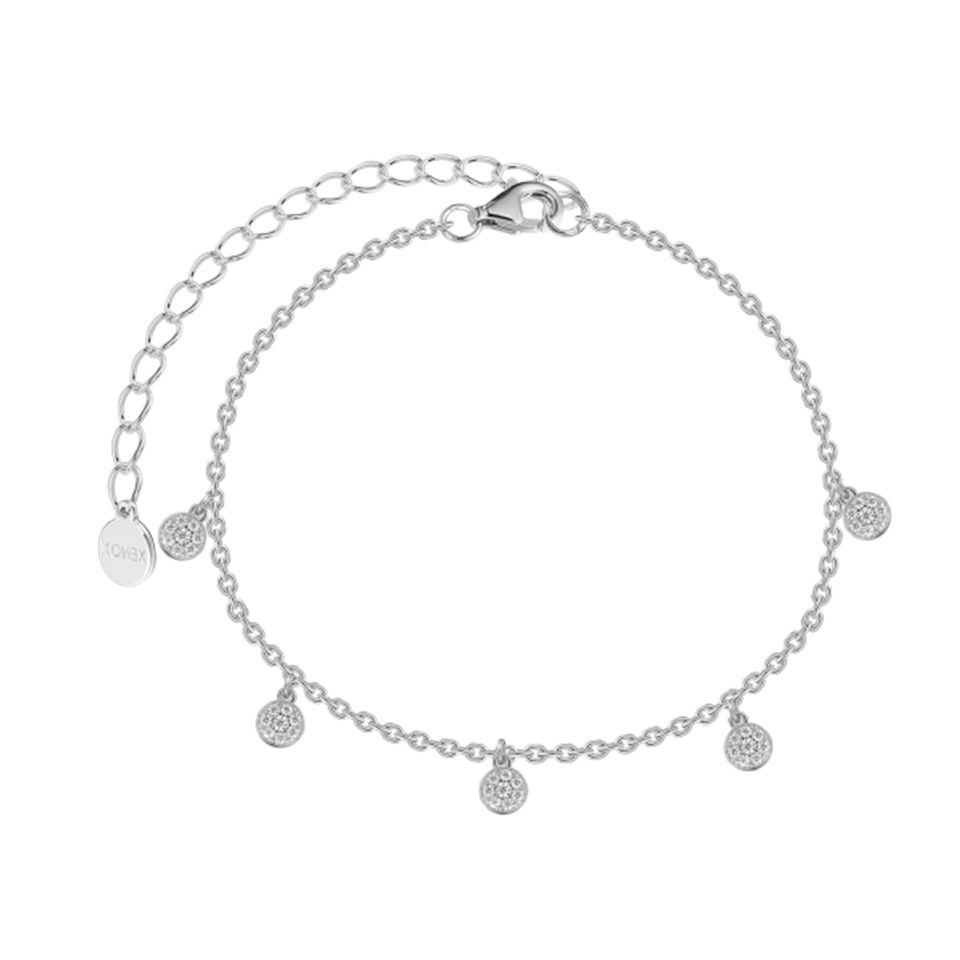 XENOX Armband XENOX Armband "Poppy Glitz" silberfarben XS10012