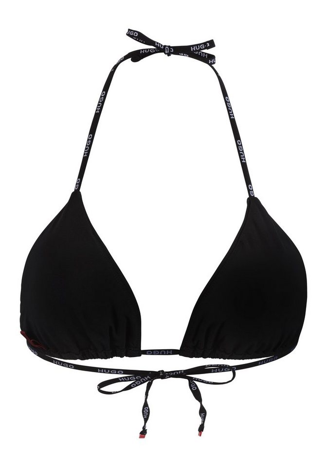 HUGO Triangel-Bikini-Top, mit Logoschriftzügen auf den Bändern
