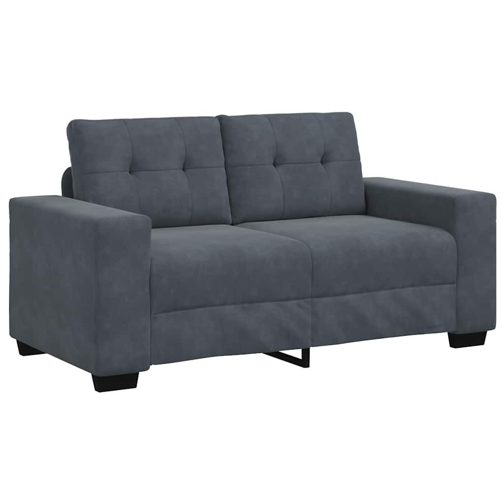 vidaXL Sofa Zweisitzer-Sofa Dunkelgrau 120 cm günstig online kaufen