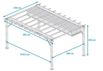 Paragon Pergola Florenz, BxTxH: 505x350x236 cm