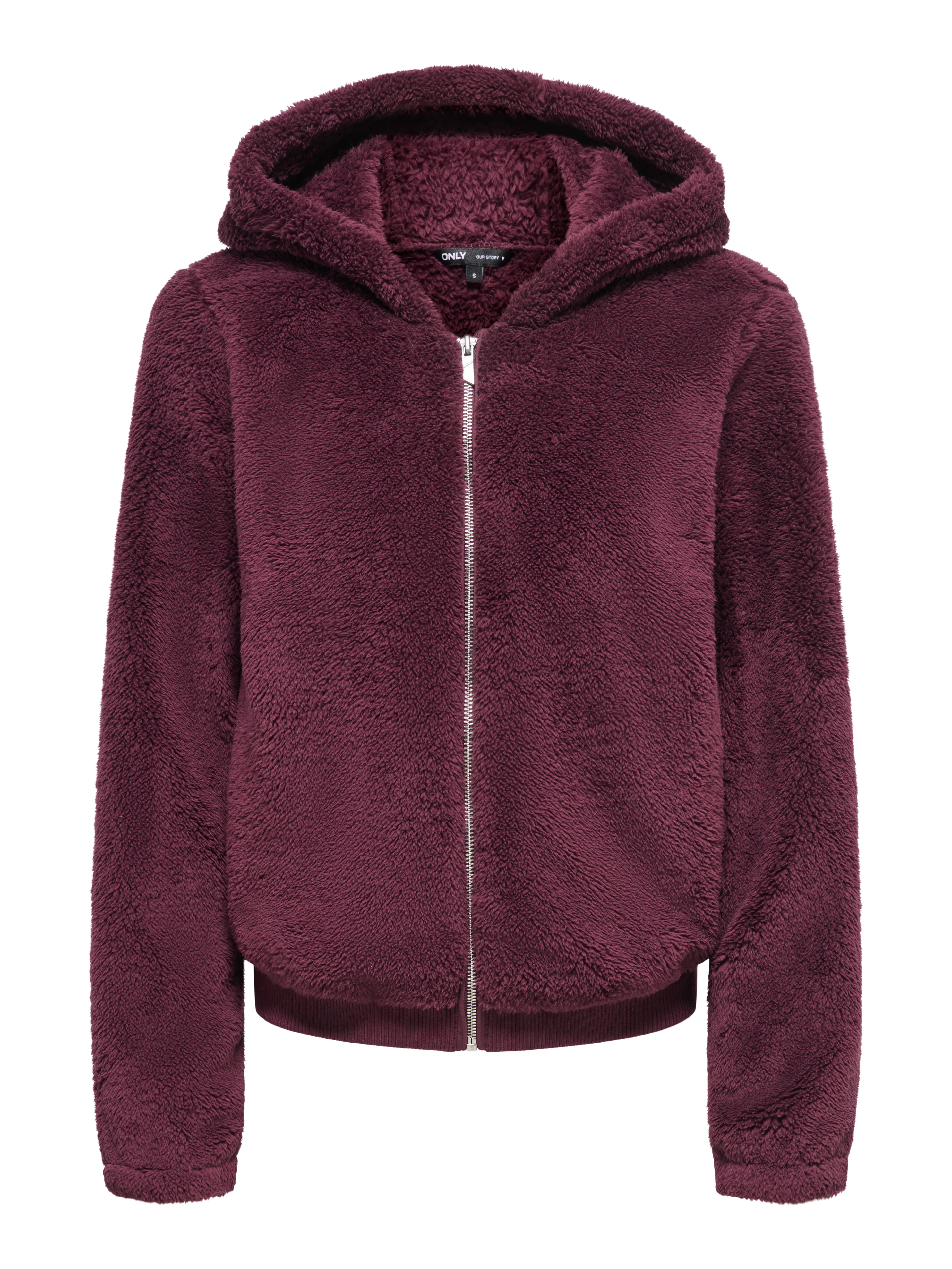 ONLY Kapuzenplüschjacke ONLNEWANNA CONTACT SHERPA JKT OTW NOOS Kunstfaser
