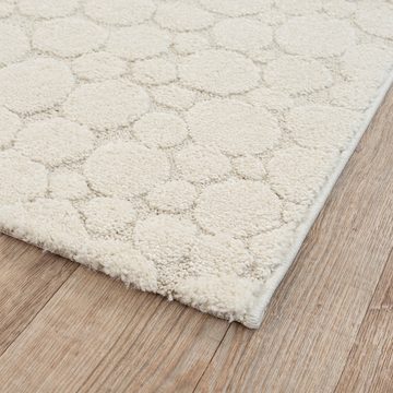 Teppich the carpet Elisa moderner Wohnzimmer Teppich, the carpet, Rechteck, Höhe: 12 mm, geometrisches Muster, hohe Flordichte, angenehm weich