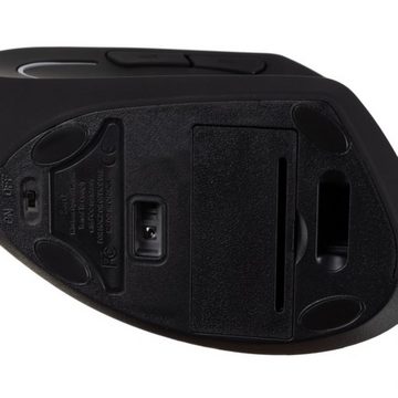 IZOXIS Vertikale Funkmaus mit kabelloser Freiheit Maus- und Mauspad-Set, (Kabellose vertikale Maus, Kabellose vertikale Maus, schwarz, USB-Empfänger), Kabellose Maus mit vertikalem Design für ergonomisches Arbeiten.