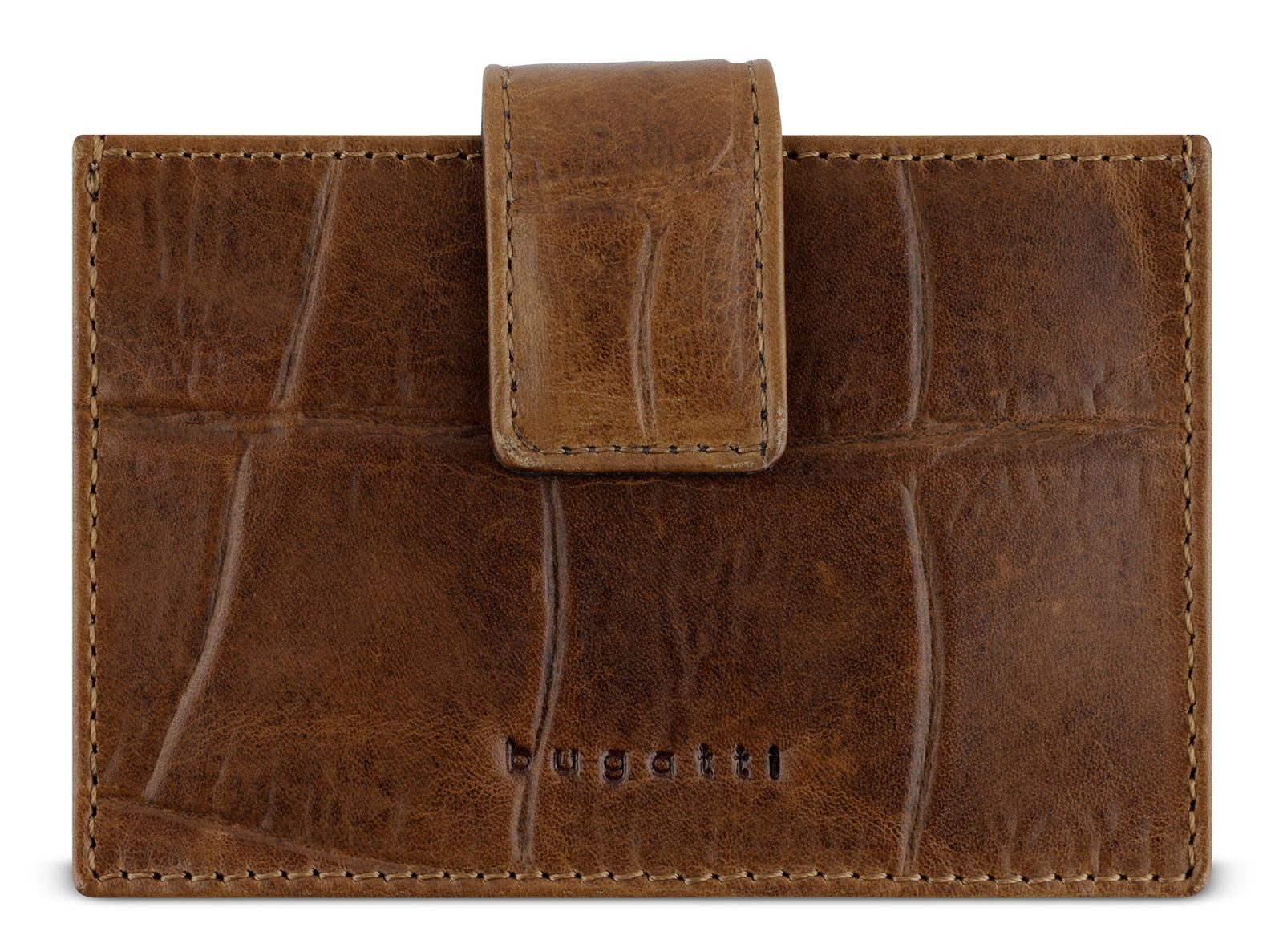 bugatti Kartenetui Card Holder, aus echtem Leder mit RFID-Blocker Schutz
