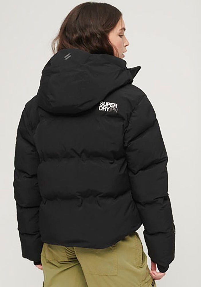 Superdry Steppjacke Black HOODED BOXY JACKET PUFFER