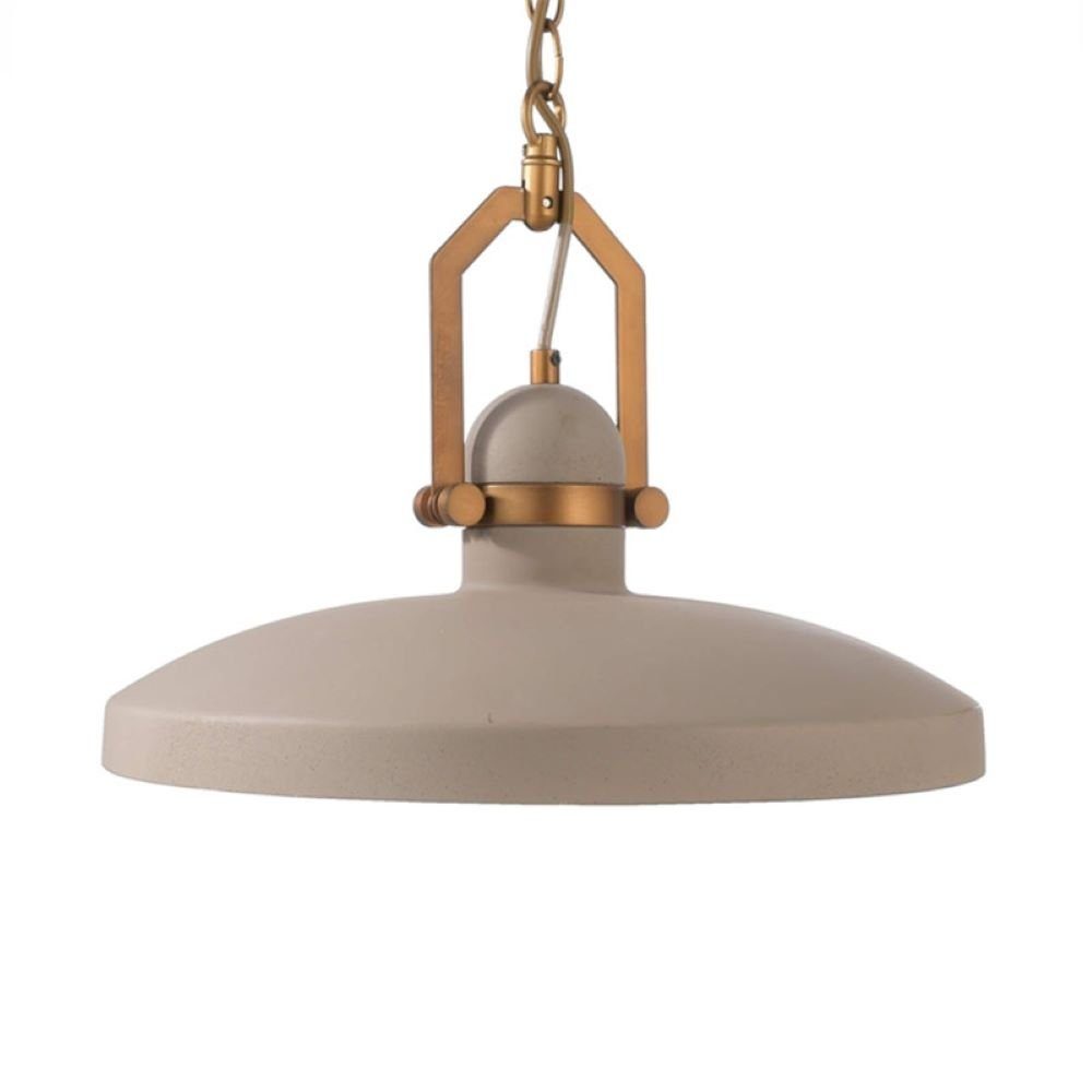 Licht-Trend Pendelleuchte Cyg Beton-Hängeleuchte Ø 40cm im Industrial-Look Grau