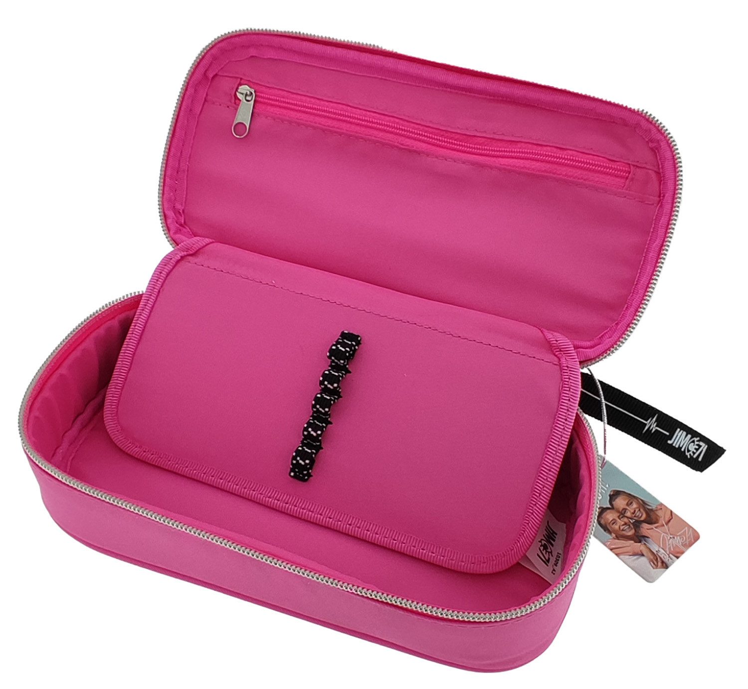Depesche Federmäppchen Schlampermäppchen Lisa und Lena pink, (Stück, 1-tlg., Schlampermäppchen), Stifteetui Federmappe Schlampertasche Schulmäppchen