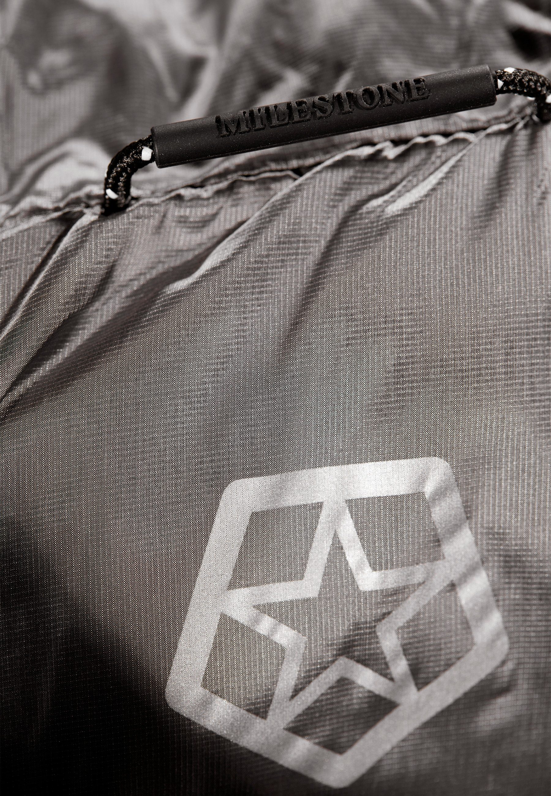 Milestone Steppjacke MSWilliam leichter Nylon Ripstop mit Kapuze wasserabweisend und winddicht