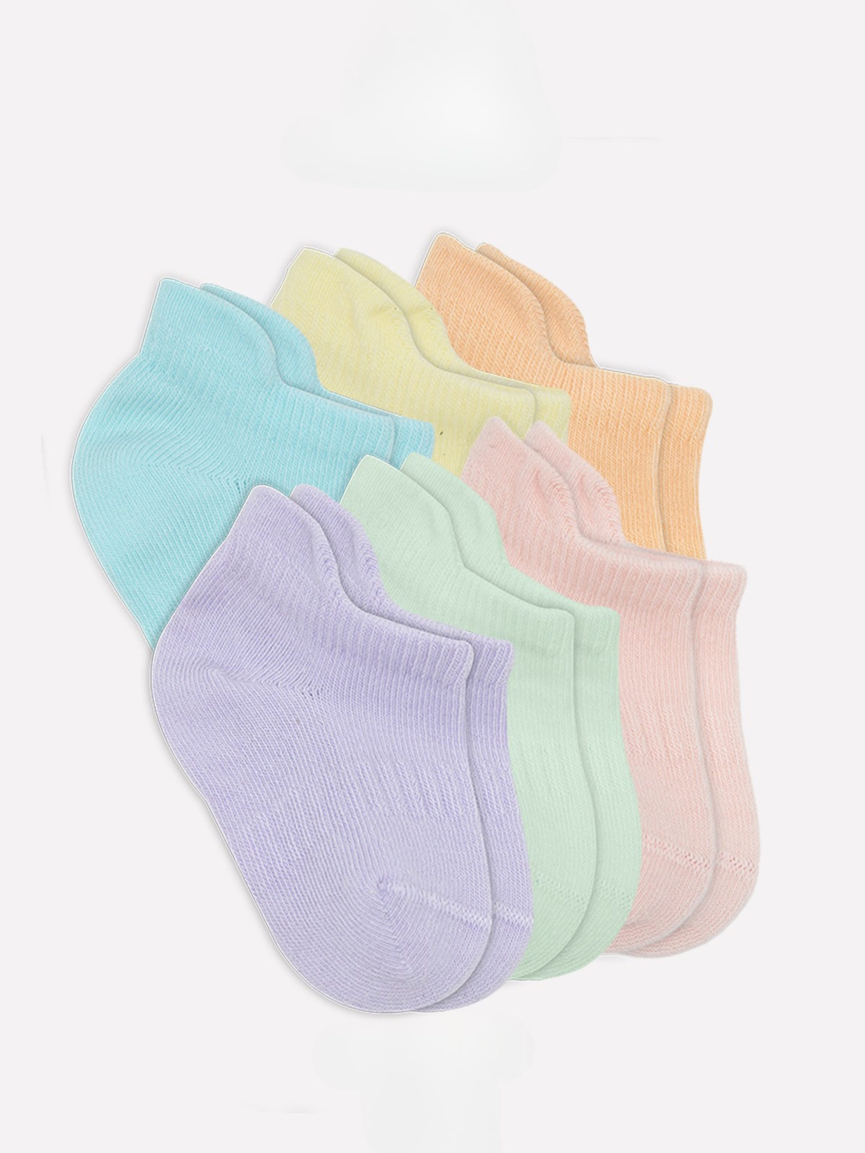 bistyle Sneakersocken (6er Pack) Sneakersocken Babys Jungen Mädchen Babysocken Kurzsocken (Set, 6-Paar, 6er-Pack) Bio-Baumwolle GOTS zertifiziert 0-6 Monate bis – Bild 4 von 4