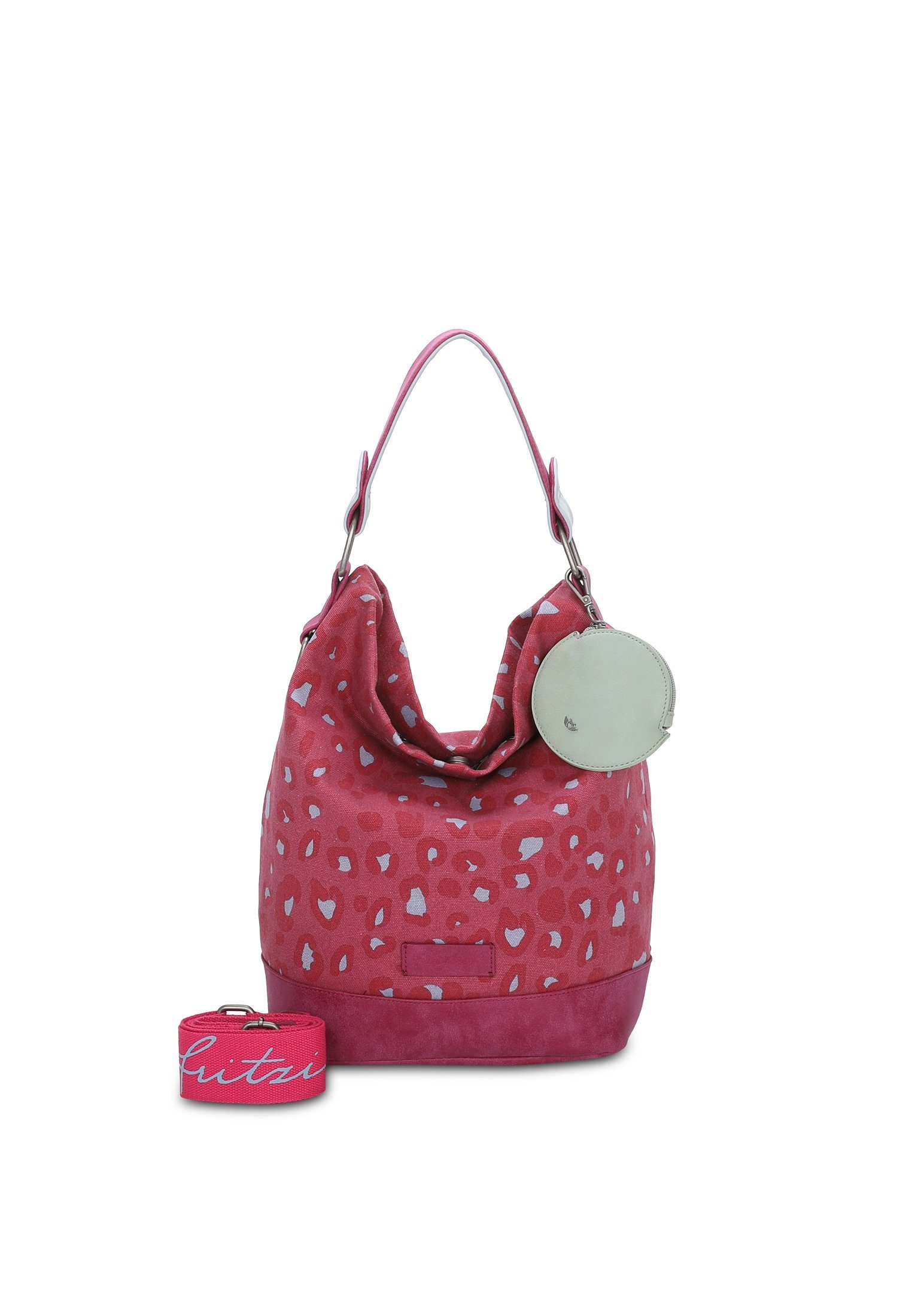 Izzy07 Preußen abnehmbarer, rosa Schultertasche Olga, Fritzi Tasche runder mit kleiner, aus