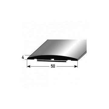 PROVISTON Übergangsprofil Aluminium, 50 x 4 x 1000 mm, Silber, Übergangsschiene Bodenprofil