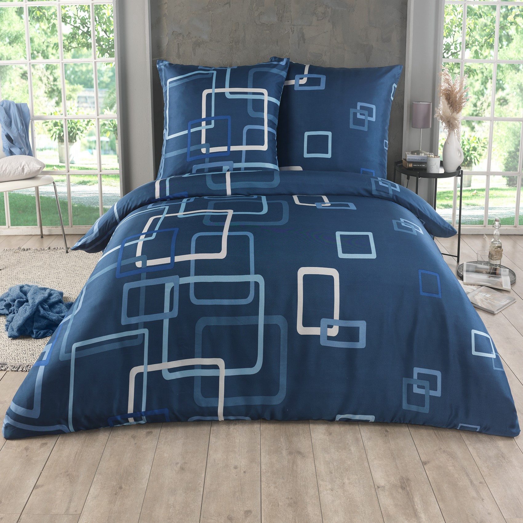 Kuscheli Bettwäsche 155x220 + 80x80 cm günstig online kaufen