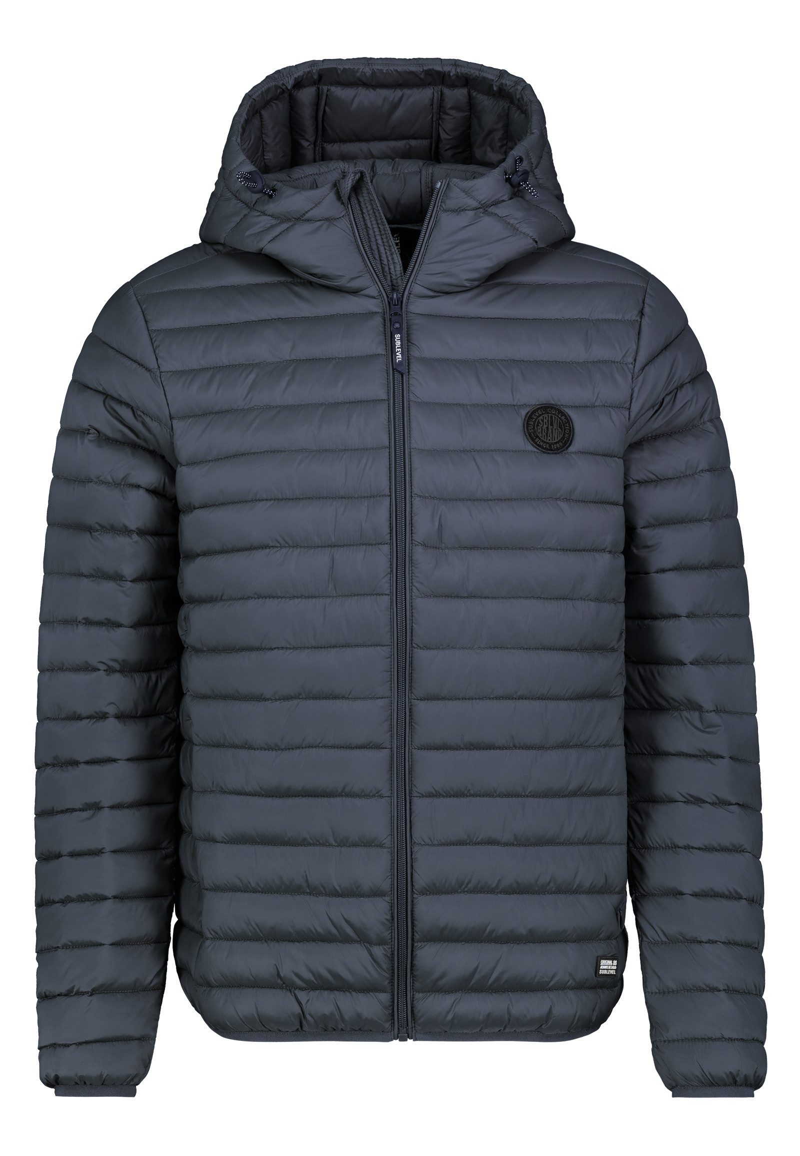 SUBLEVEL Blouson Kapuzenjacke mit Reißverschluss und Logo-Detail (1-St) H50076XB44547_Jacket