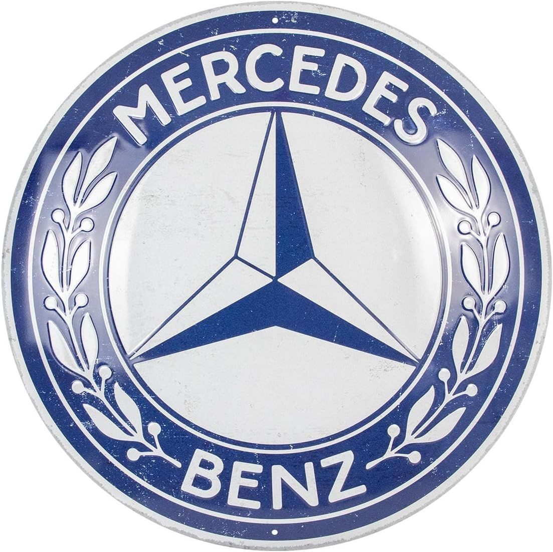 Metallschild Blechschild 35 cm Rund - Mercedes-Benz - Logo