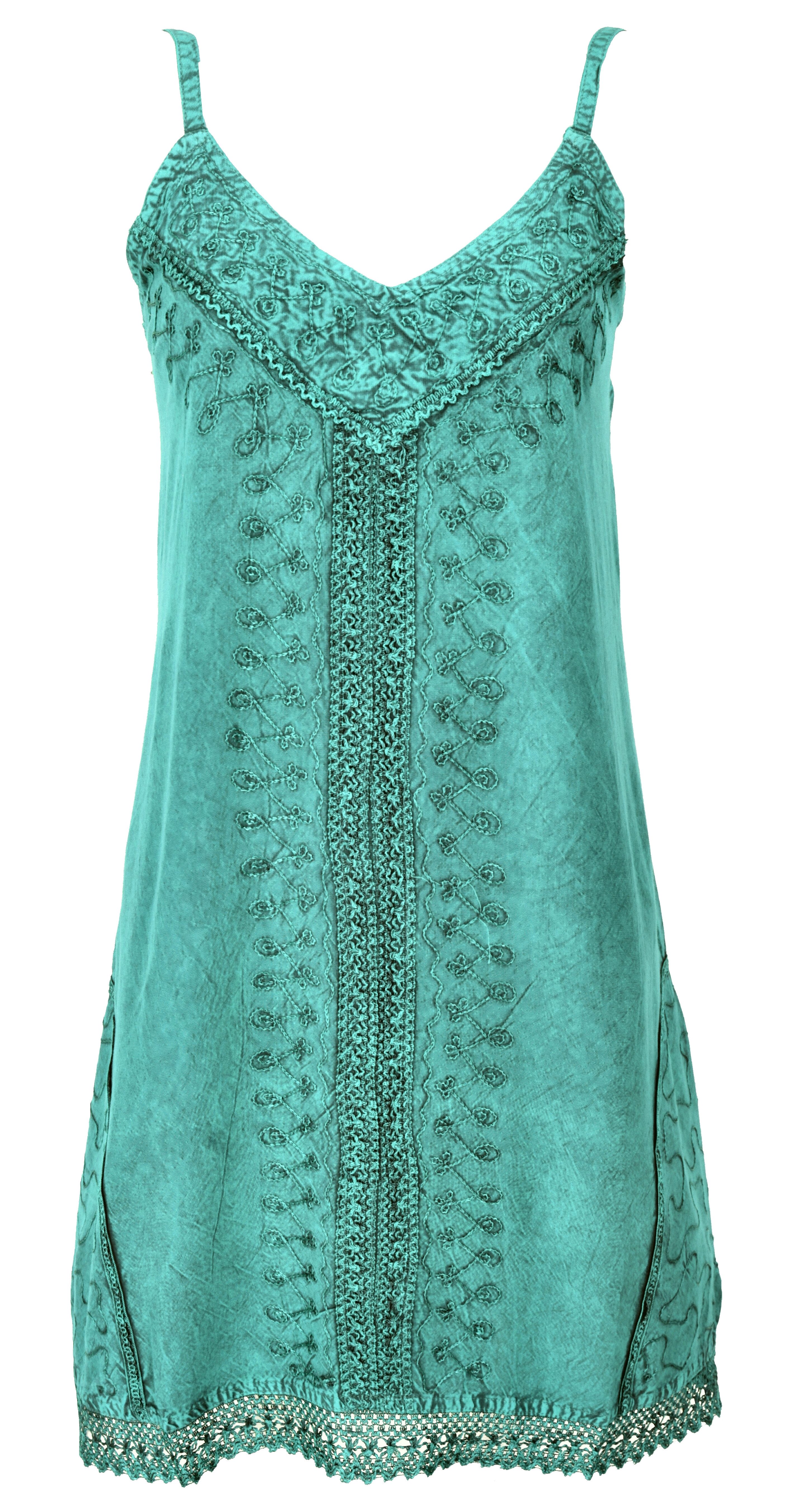 Guru-Shop Midikleid Besticktes indisches Boho Kleid, günstig online kaufen