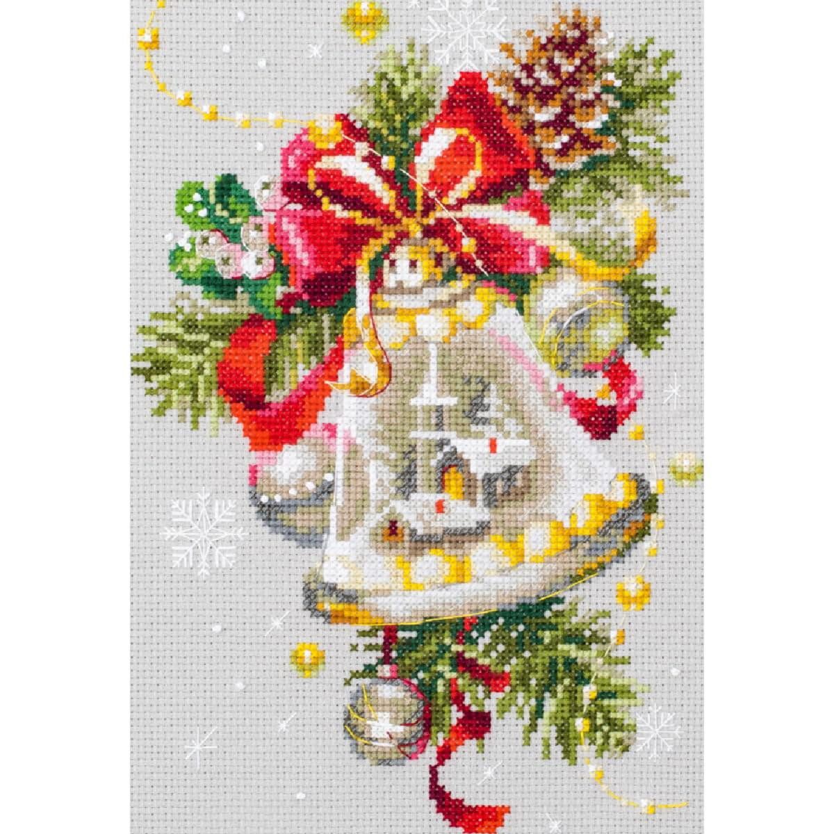 Magic Needle Kreativset Magic Needle Kreuzstich Set "Weihnachtsglocke", (embroidery kit by Marussia)