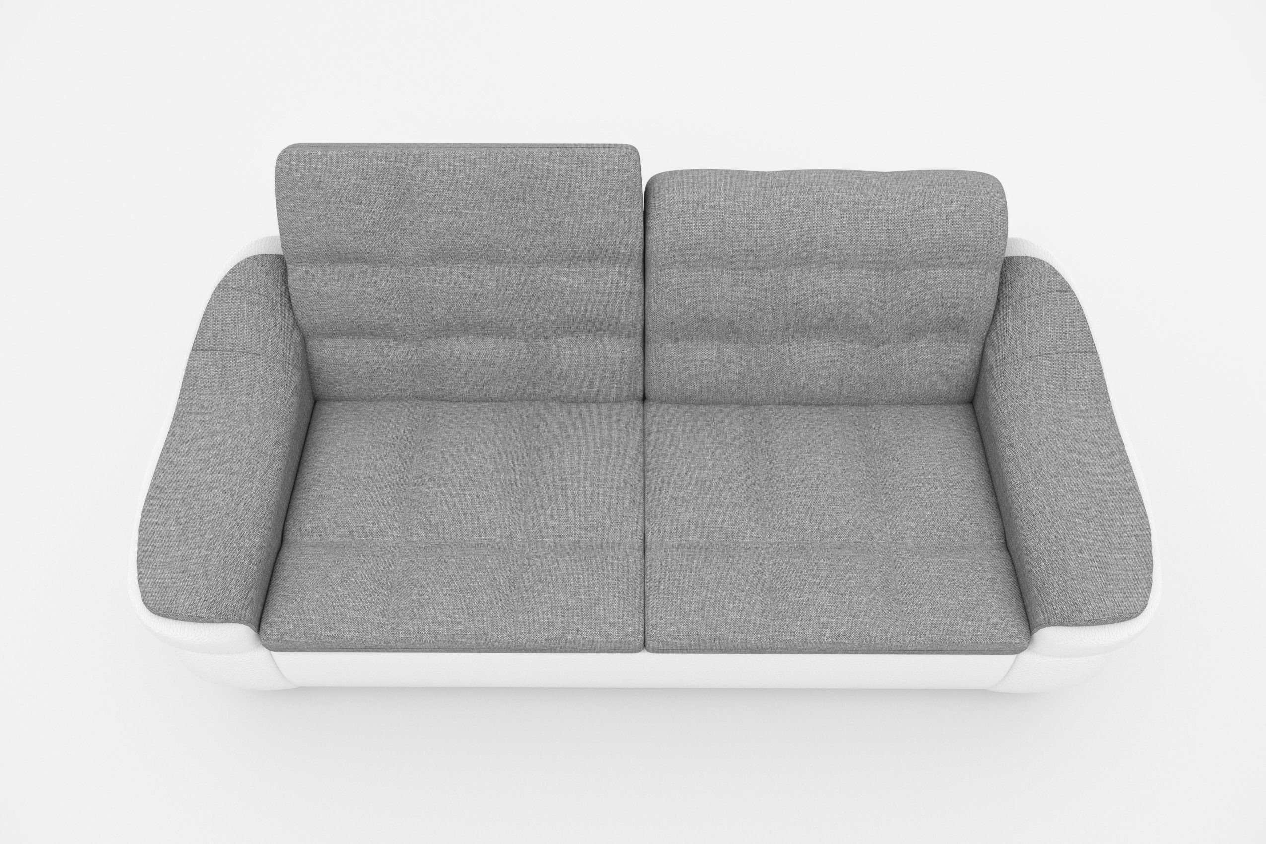 stellbar, Sofa, und Armlehnen 2-Sitzer, Sitzkomfort Rückenlehne, mit Steppung, mit im Alisa, Stylefy Raum frei 3-Sitzer