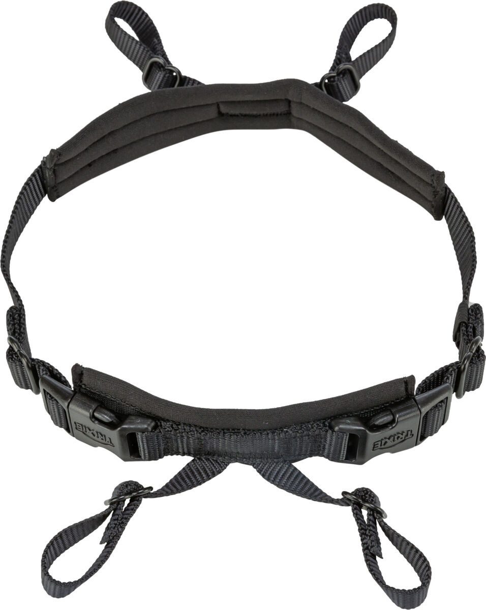 TRIXIE Hunde-Erziehungsgeschirr Panik-Adapter Stay für Geschirre - schwarz - 38–57 cm/15 mm