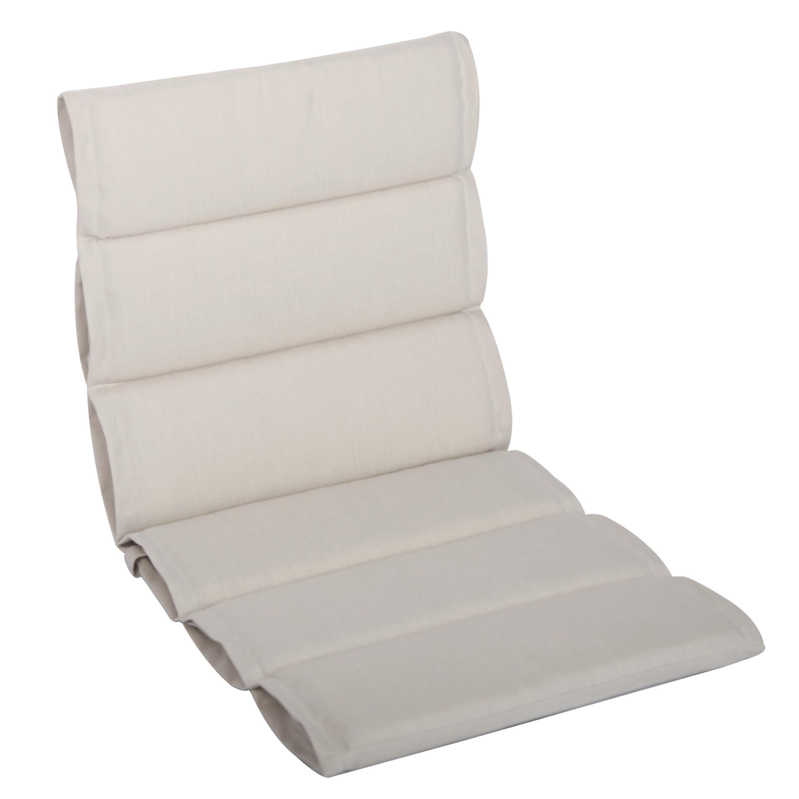 LILENO HOME Polsterauflage Niedriglehner, bequeme Sitzauflage für Gartenmöbel, Stuhlkissen, (1 St., 1er Set), 1er Set Gartenstuhl Auflagen in Natur, wasserabweisende Sitzpolster