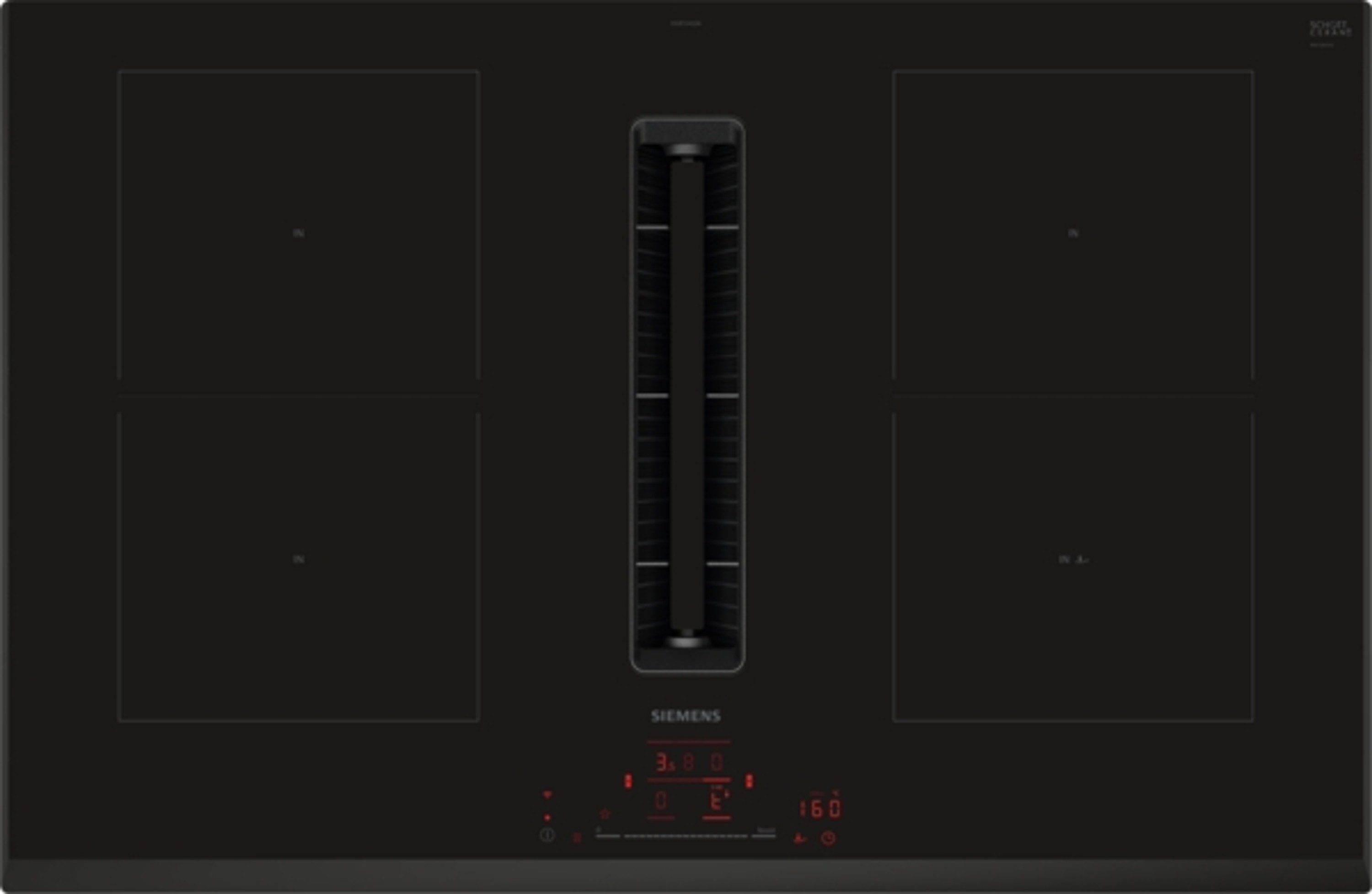 SIEMENS Kochfeld mit Dunstabzug ED851HGA6, Bratsensor Pro, Timer mit Abschaltfunktion, Wifi-fähig