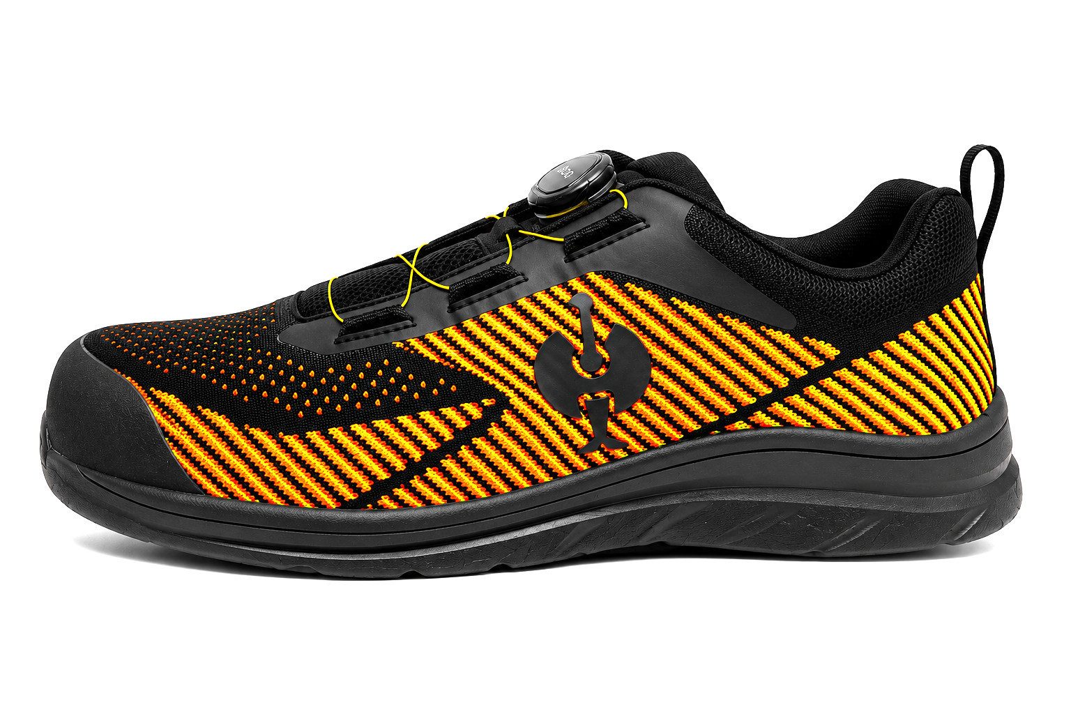 Engelbert Strauss S1 Sicherheitshalbschuhe Tegmen IV schwarz/gelb/orange mit Alu-Kappe Sicherheitsschuh Aluminium Schutzkappe 200 Joule