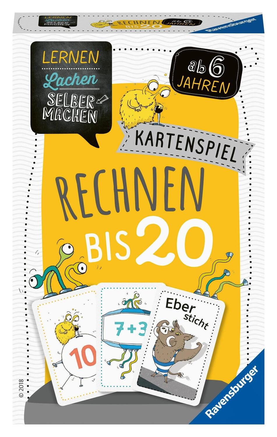 Ravensburger Spiel, Lernen Lachen Selbermachen: Kartenspiel Rechnen bis 20