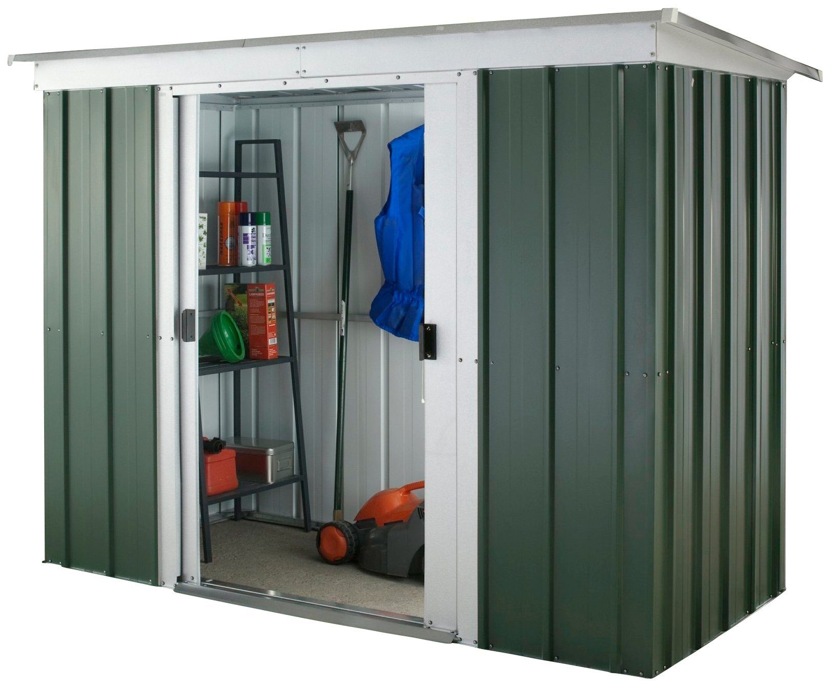 YARDMASTER Gerätehaus Bayern 64GPZ-Set, BxT: 198x119 cm, Metall