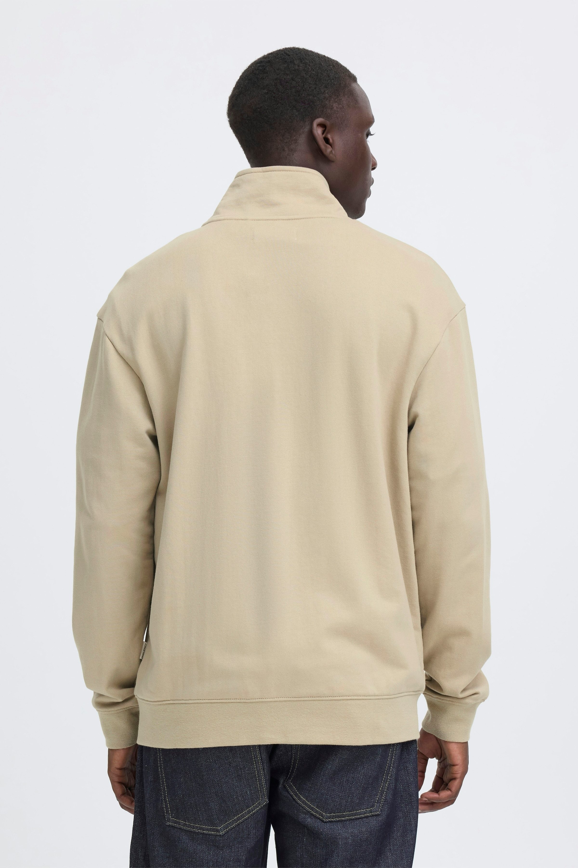 Blend Sweater BHBRODY STAND SWEATSHIRT mit Reißverschluss, aus Baumwolle und Polyester, Regular Fit