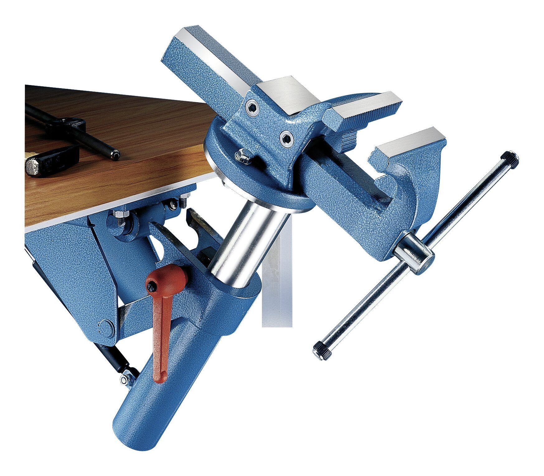 forum® Schraubstock, Set Parallel-Schraubstoch 120 mm Höhenverstellgerät