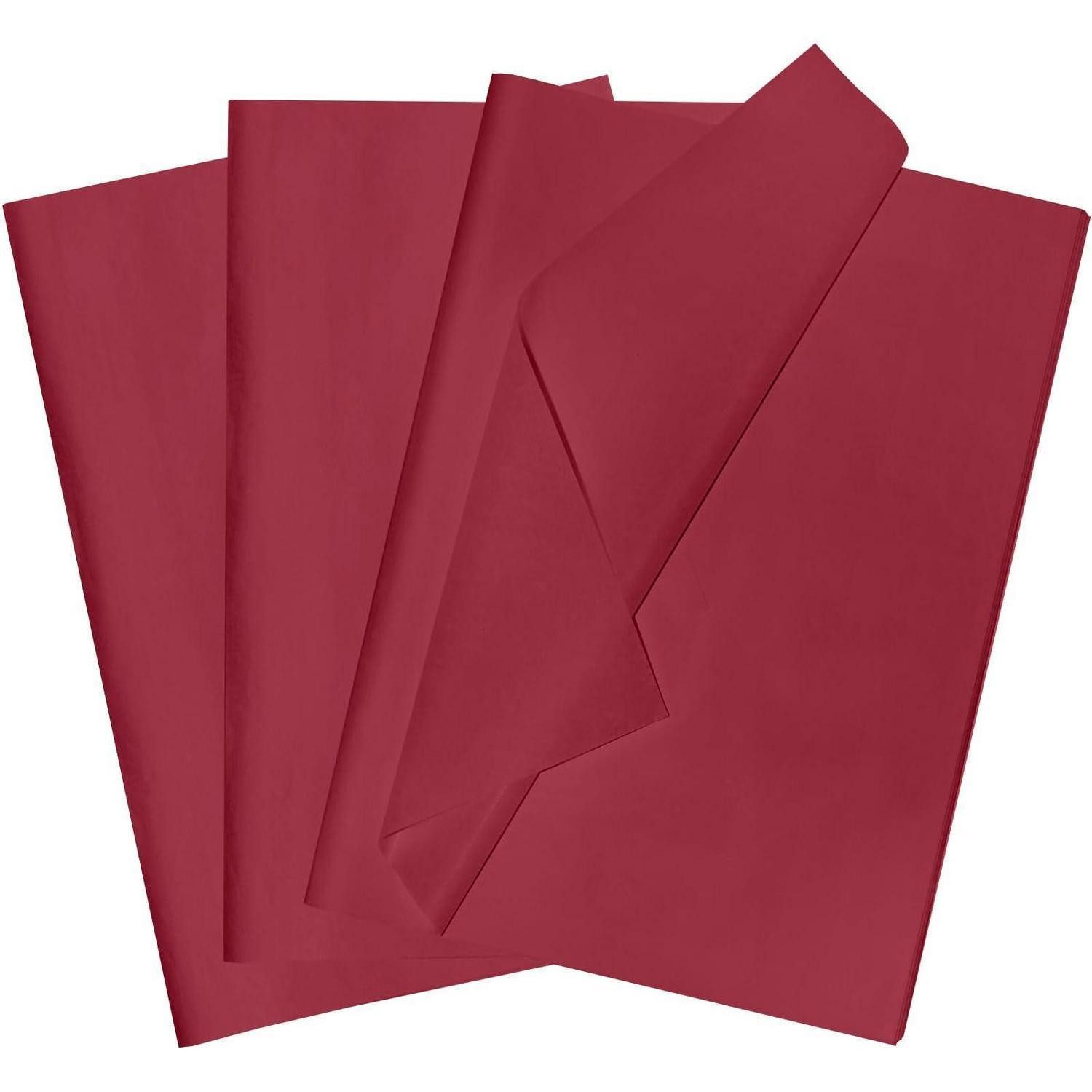 LuxusKollektion Seidenpapier Seidenpapier Geschenkpapier 60 Blatt Weinrot 35x50cm