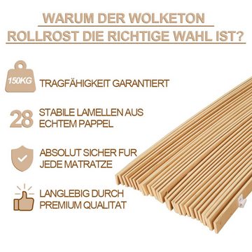 Lattenrost »Rollrost 2x Lattenrost 90x200cm mit 28 Leisten unverstellbar Latten«, Bettizia