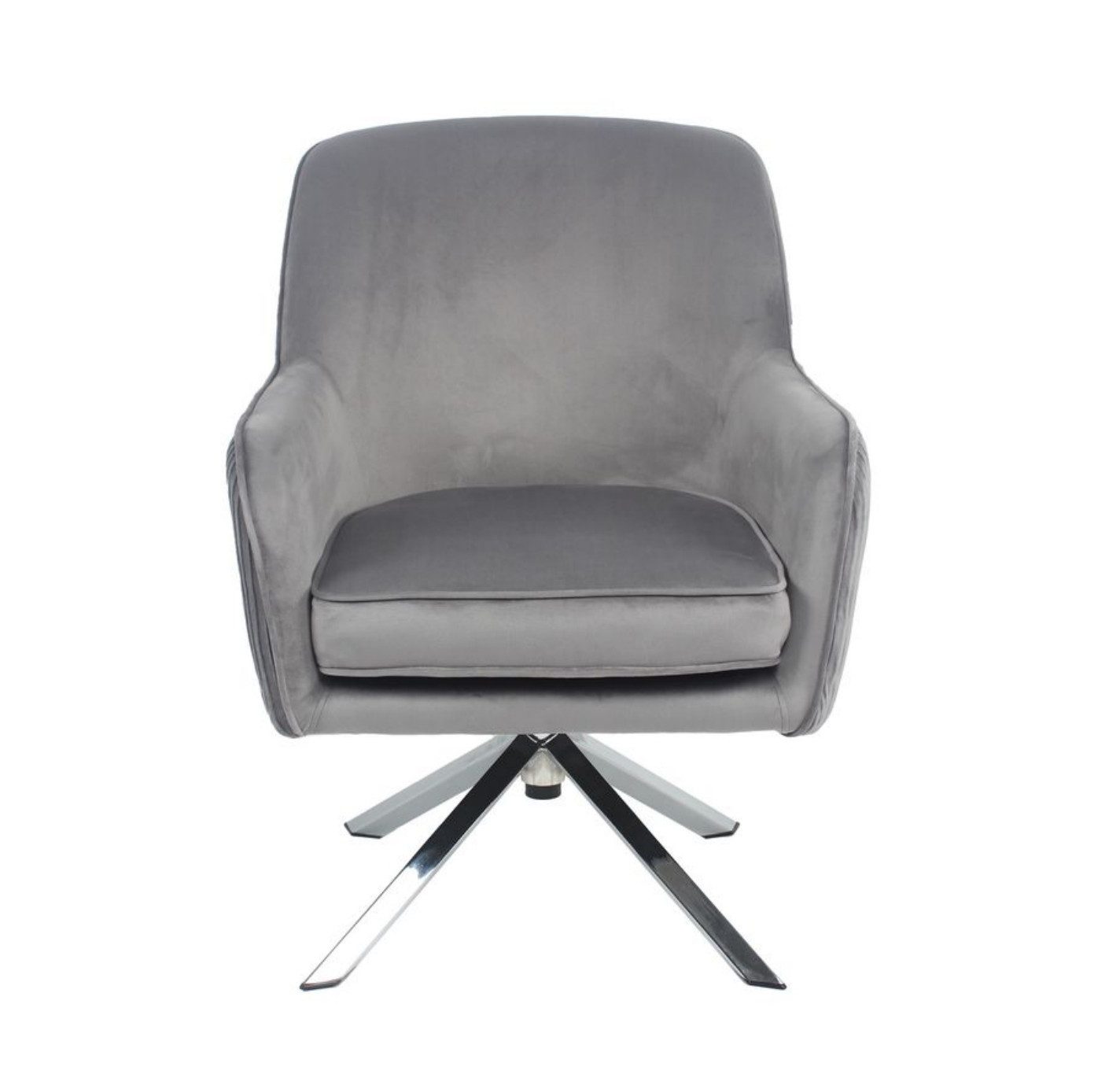 Happy Home Sessel Drehsessel mit Samtbezug, Lounge-Sessel für Homeoffice & Wohnzimmer