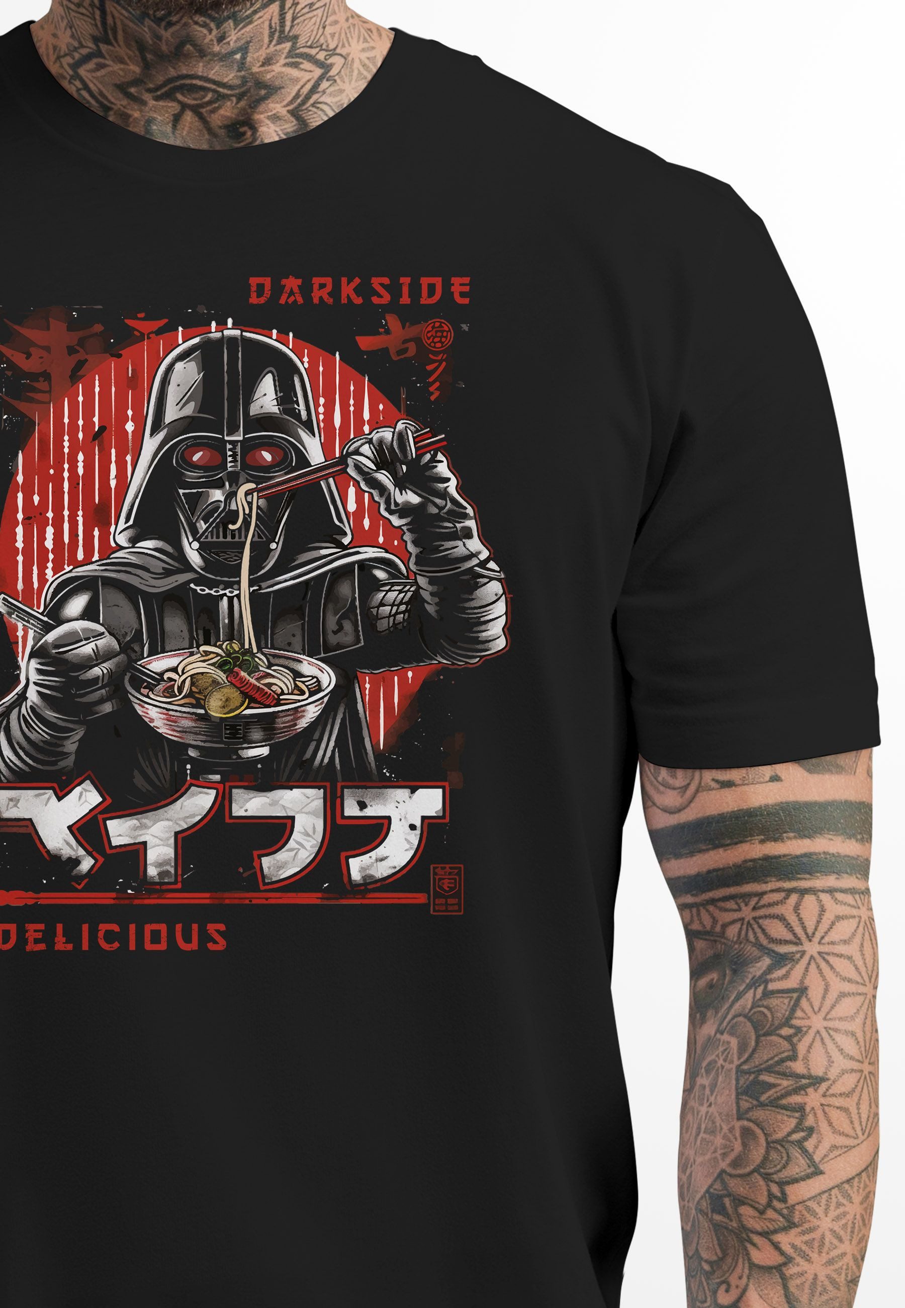 Neverless Print-Shirt Herren T-Shirt Printshirt Ramen günstig online kaufen