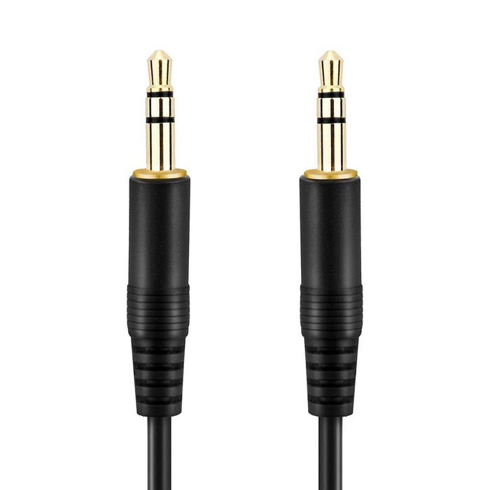 conecto 5 m Stereo-Aux-Kabel 2-mal 3 5-mm-Stecker Klinke vergoldet Ultraslim-D Audio-Kabel