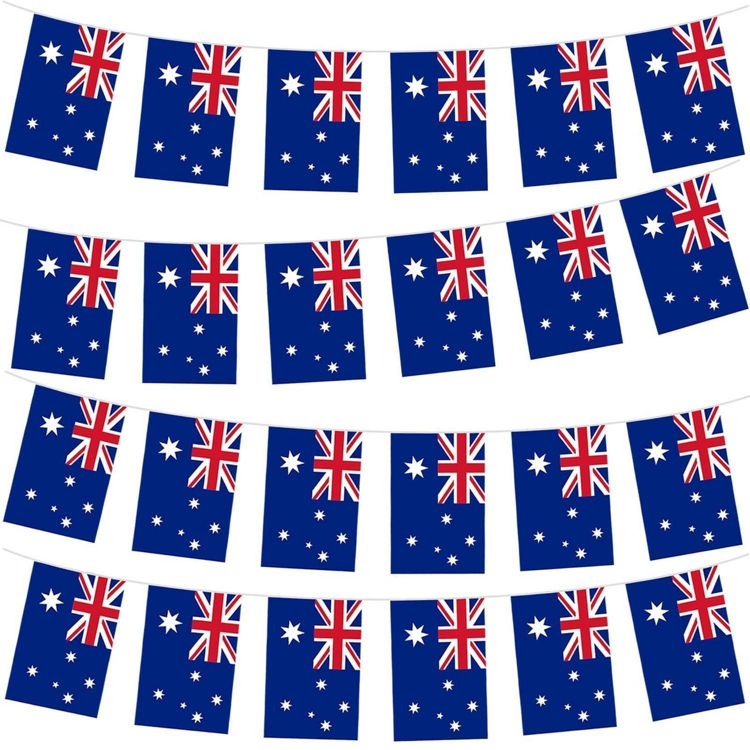 LuxusKollektion Flagge Flagge Australien 10m 30 Fahnen WM 2026 Party Deko