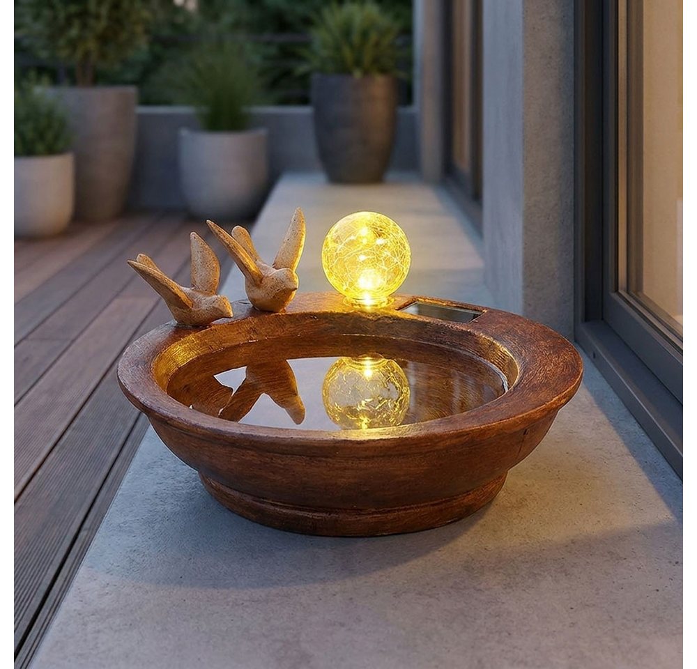 GLOBO LIGHTING LED Solarleuchte, LED-Leuchtmittel fest verbaut, Tageslichtweiß, Solar Lampe Outdoor Solarleuchte LED Solar Außenlampe