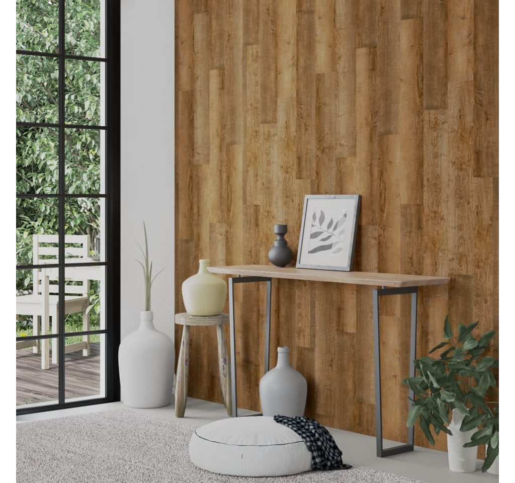 Thumbnail - vidaXL Wandpaneel Wandpaneele Holzoptik Braun PVC 2,06 m², (15-tlg)