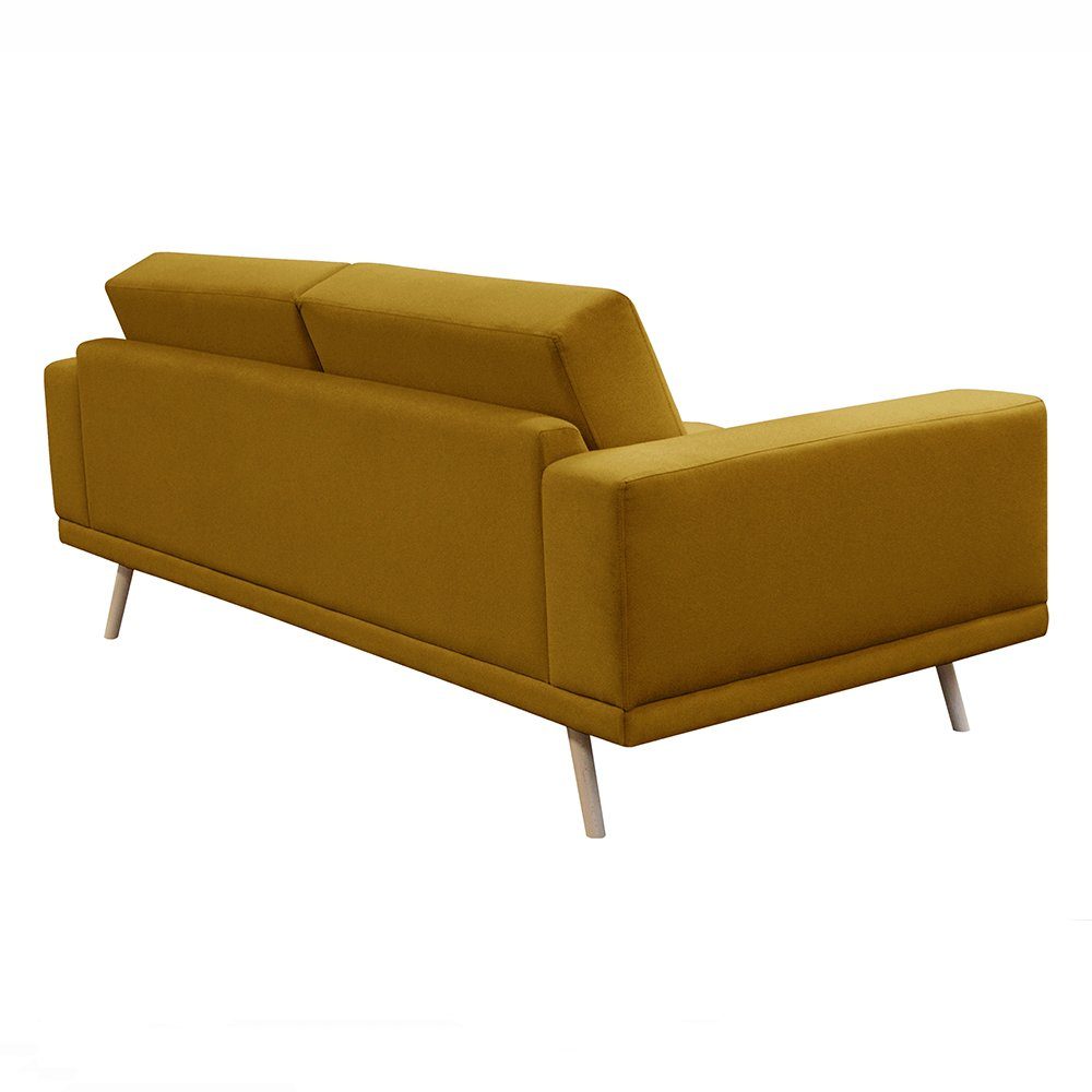 JVmoebel Wohnzimmer Polster Dreisitzer Designer Senf Europe Luxus Couch Made Relax Sofa Sofa, in