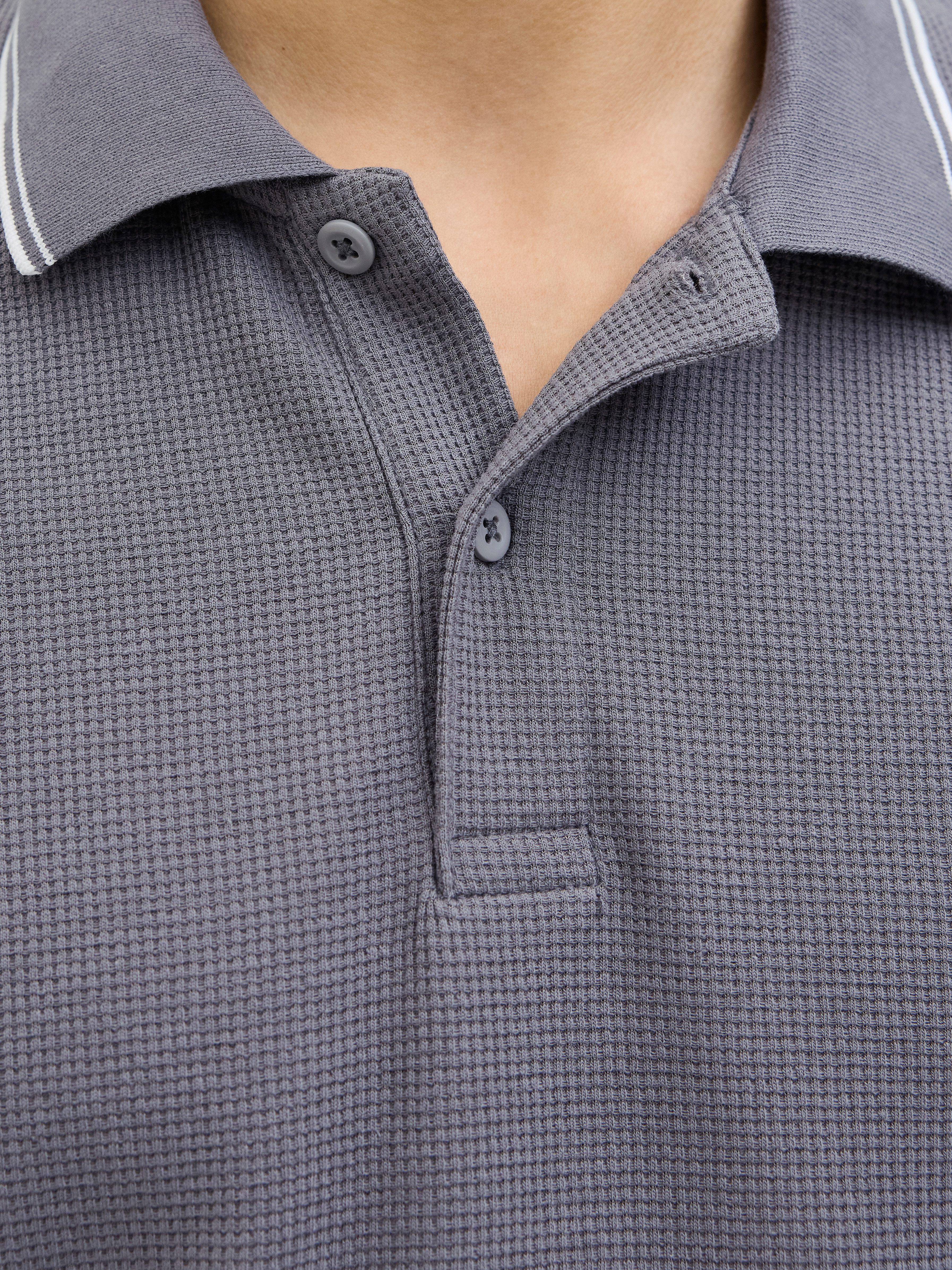 Jack & Jones Poloshirt JJEAUSTIN POLO SS NOOS Materialmix, regular fit – Bild 4 von 5