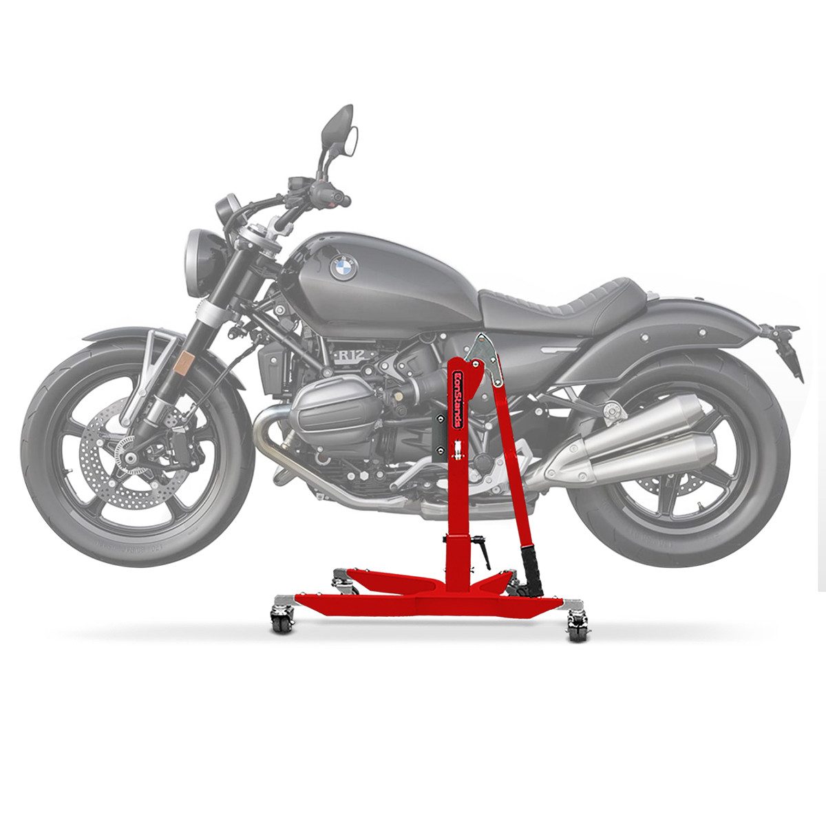 Motorradheber CS Power Classic-Zentralständer für BMW R 12 24-25 Rot