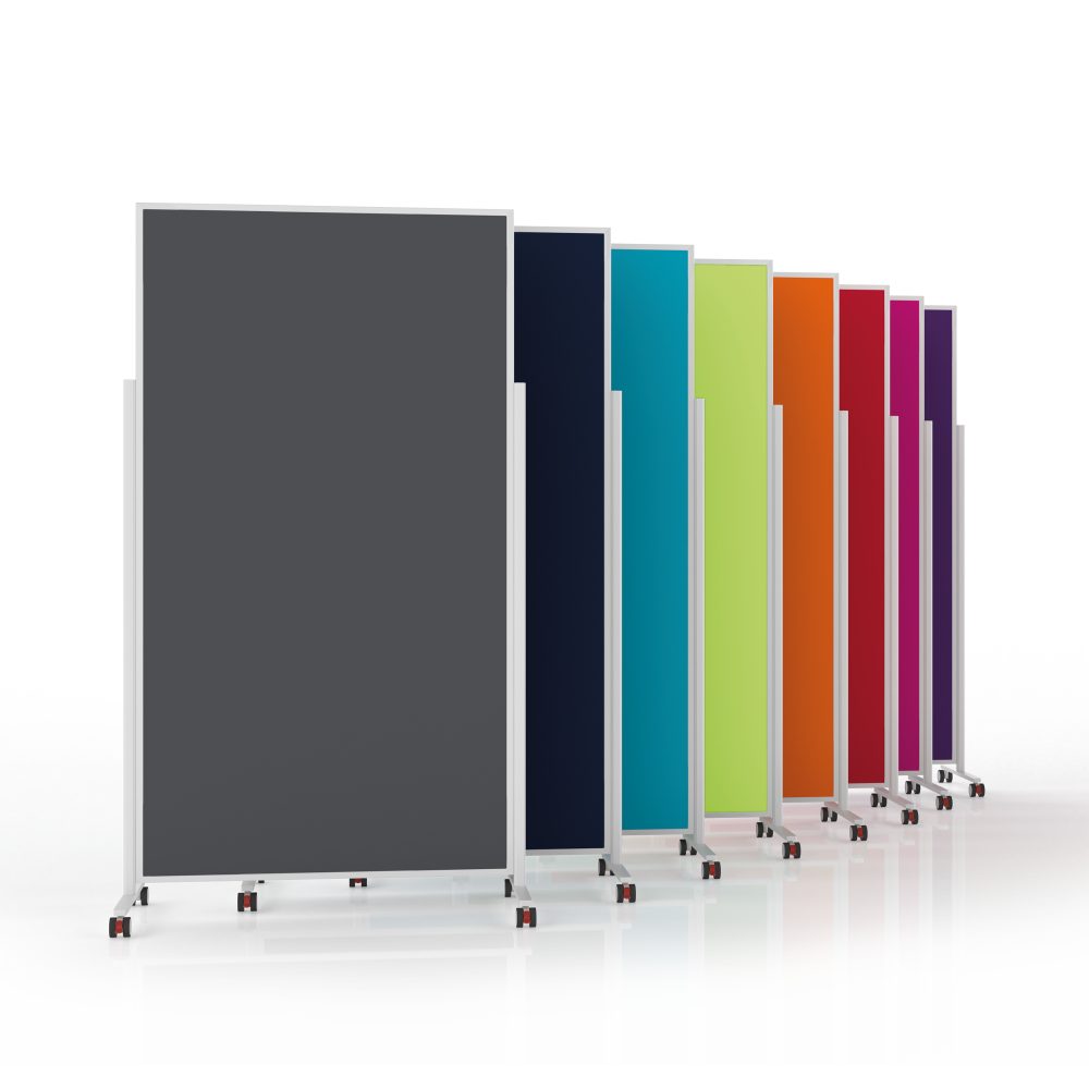 magnetoplan® Anzeigetafel Pinnwand Moderations- Präsentationswand VarioPin mobil - Türkis (1-St)
